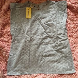 Light blue, cap sleeve blouse